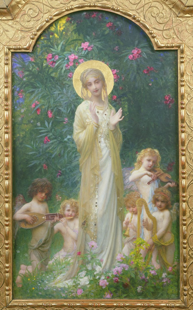 Jungfrun i paradiset av Antoine Auguste Ernest Herbert or Hebert