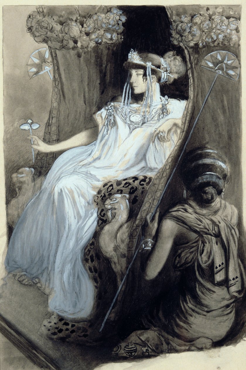 Teckning för Afrodite av Pierre Louys, 1896 av Antoine Calbet