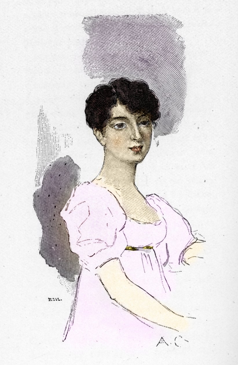 Porträtt av Louise Catherine Eleonore Denuelle av Antoine Calbet