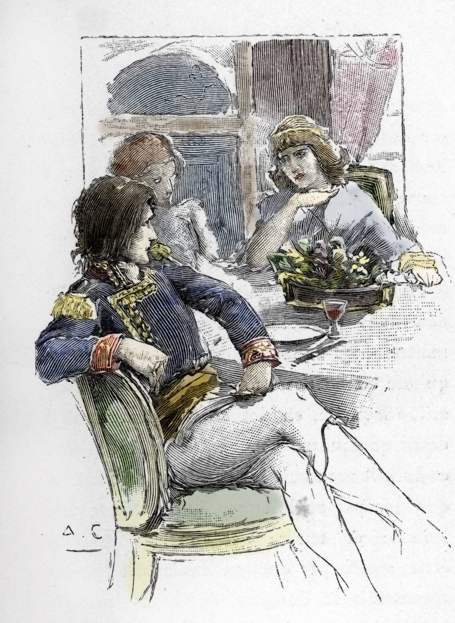Sångerskan Giuseppina Grassini (1773-1850) var ung i närvaro av Berthier i rummet hos den förste konsuln Napoleon Bonaparte som blev hennes älskare av Antoine Calbet