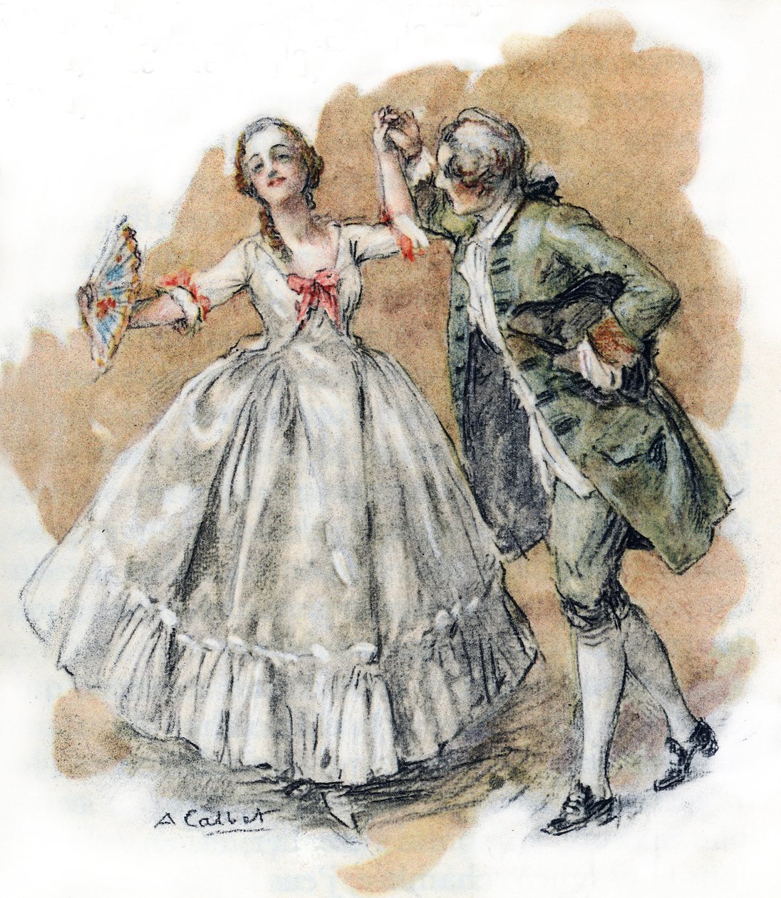 Werther dansar med Charlotte av Antoine Calbet