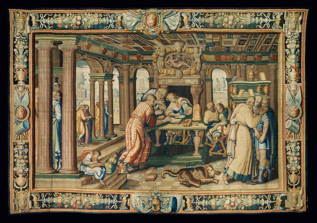 Gobeläng " Artemisias historia ", Paris ... av Antoine Caron
