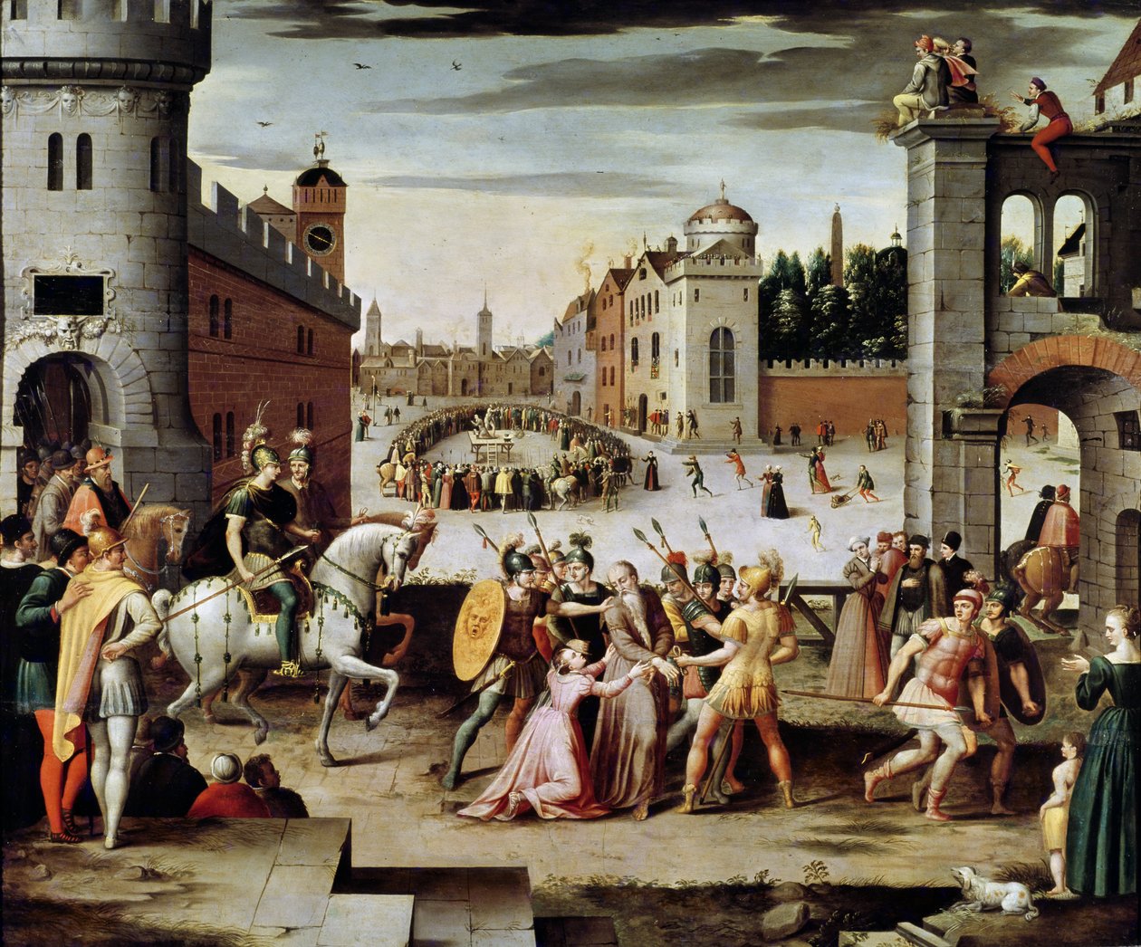 Arresteringen och avrättningen av Sir Thomas More 1535 (olja på panel) av Antoine Caron