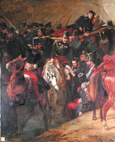 Attacken mot Muzayah av Antoine Charles Horace Vernet