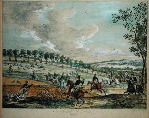 Jakt på rådjur i Verrieres den 29 april 1819 av Antoine Charles Horace Vernet