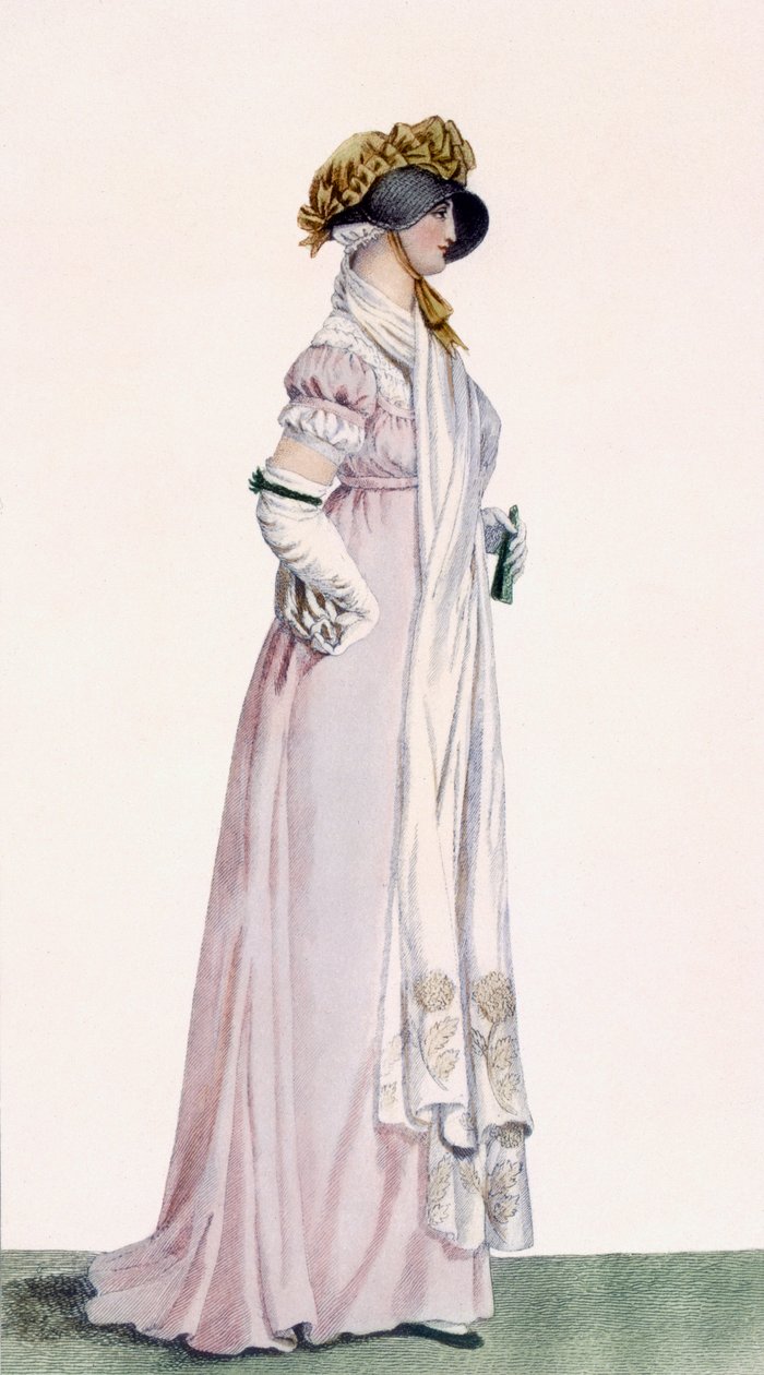 Dampromenadklänning, illustration från 