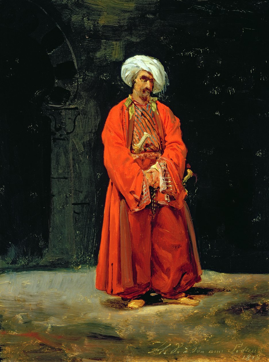 Porträtt av en orientalisk, 1818 av Antoine Charles Horace Vernet