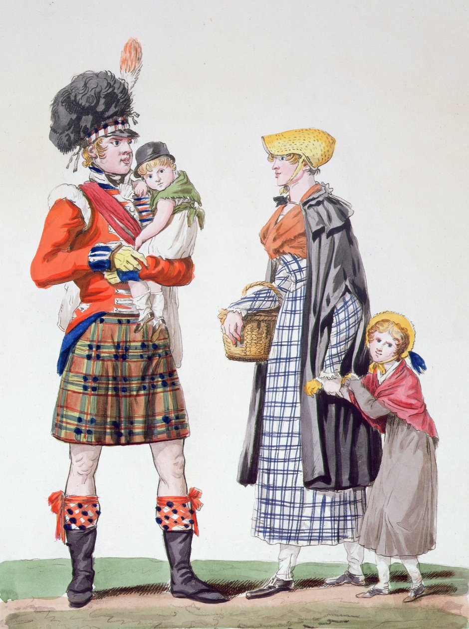 skotsk familj av Antoine Charles Horace Vernet