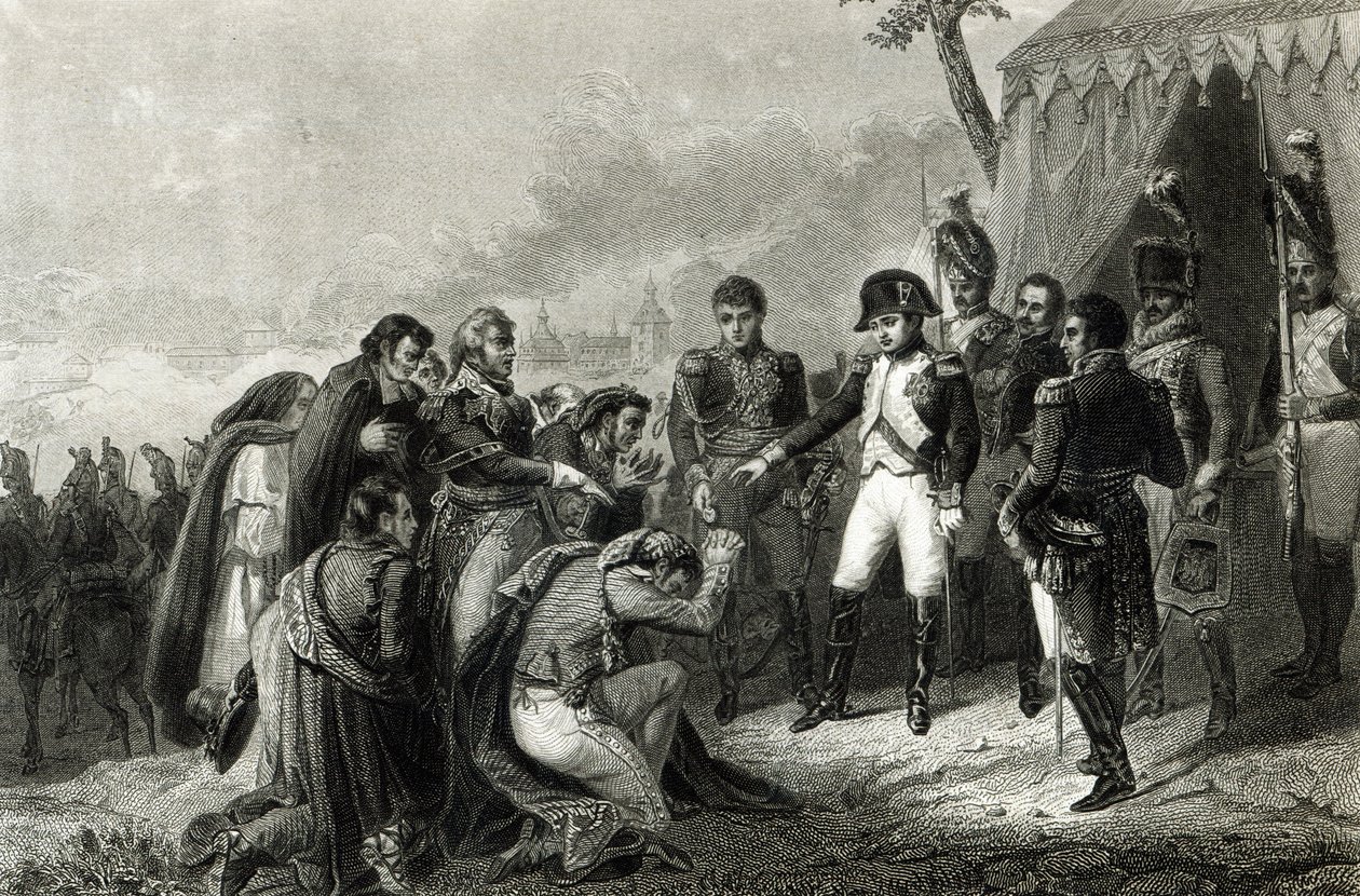 Den besegrade spanjoren föll ned inför Napoleon innan hans inträde i Madrid, december 1808 av Antoine Charles Horace Vernet