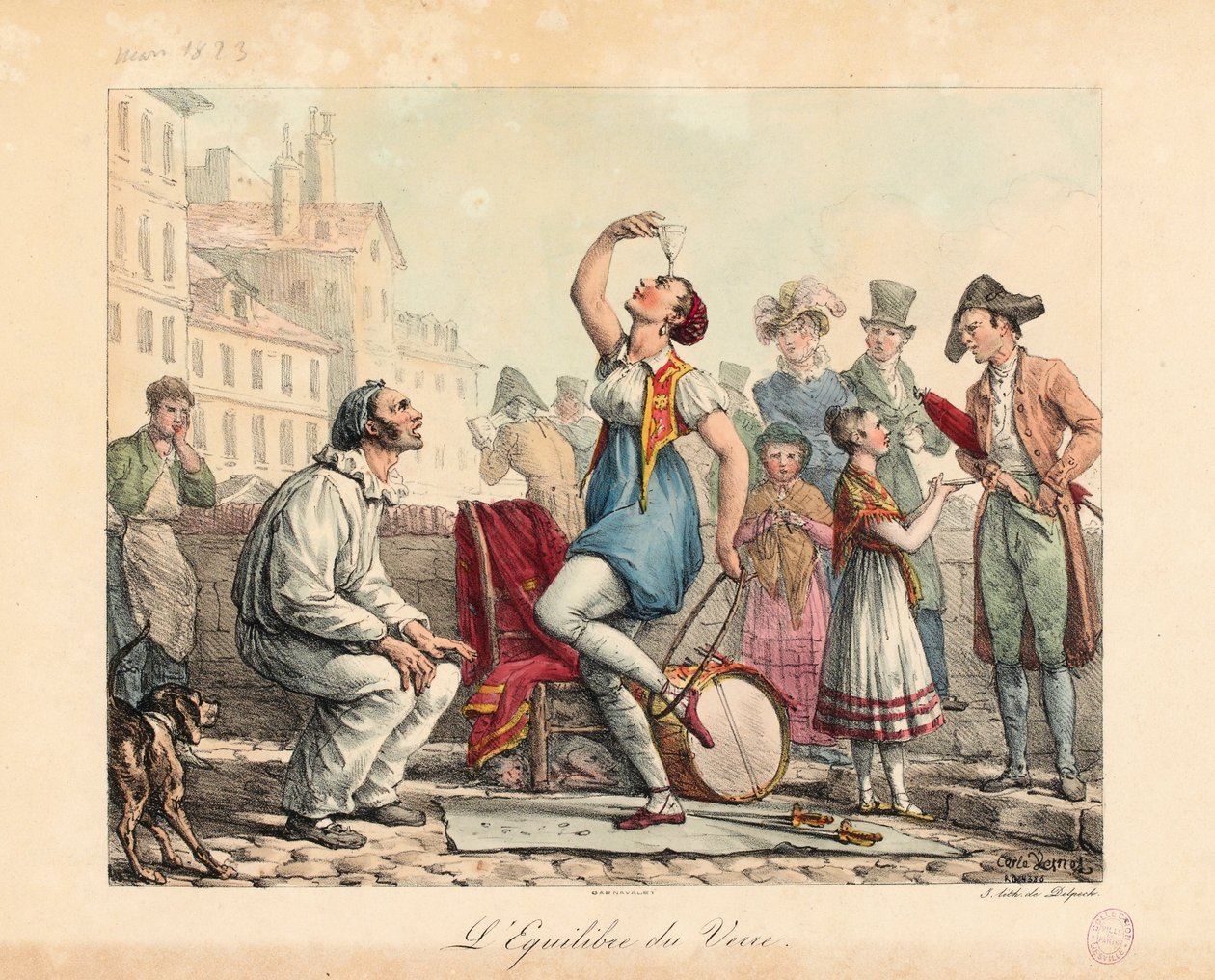 Glasbalanseraren, 1815-30 av Antoine Charles Horace Vernet