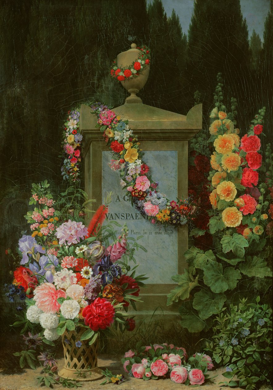 Homage till Gerard van Spaendonck, 1830 av Antoine Chazal