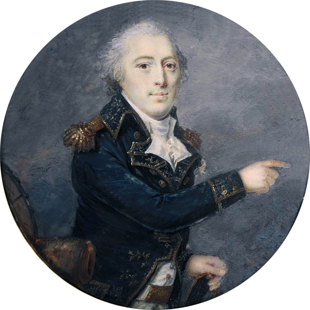 General Baron Thouvenot (1757-1817) av Antoine-Claude Fleury (fl ca 1790-1822) av Antoine Claude Fleury