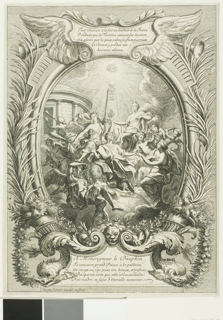 Allegori om Dauphinens ära av Antoine Coypel