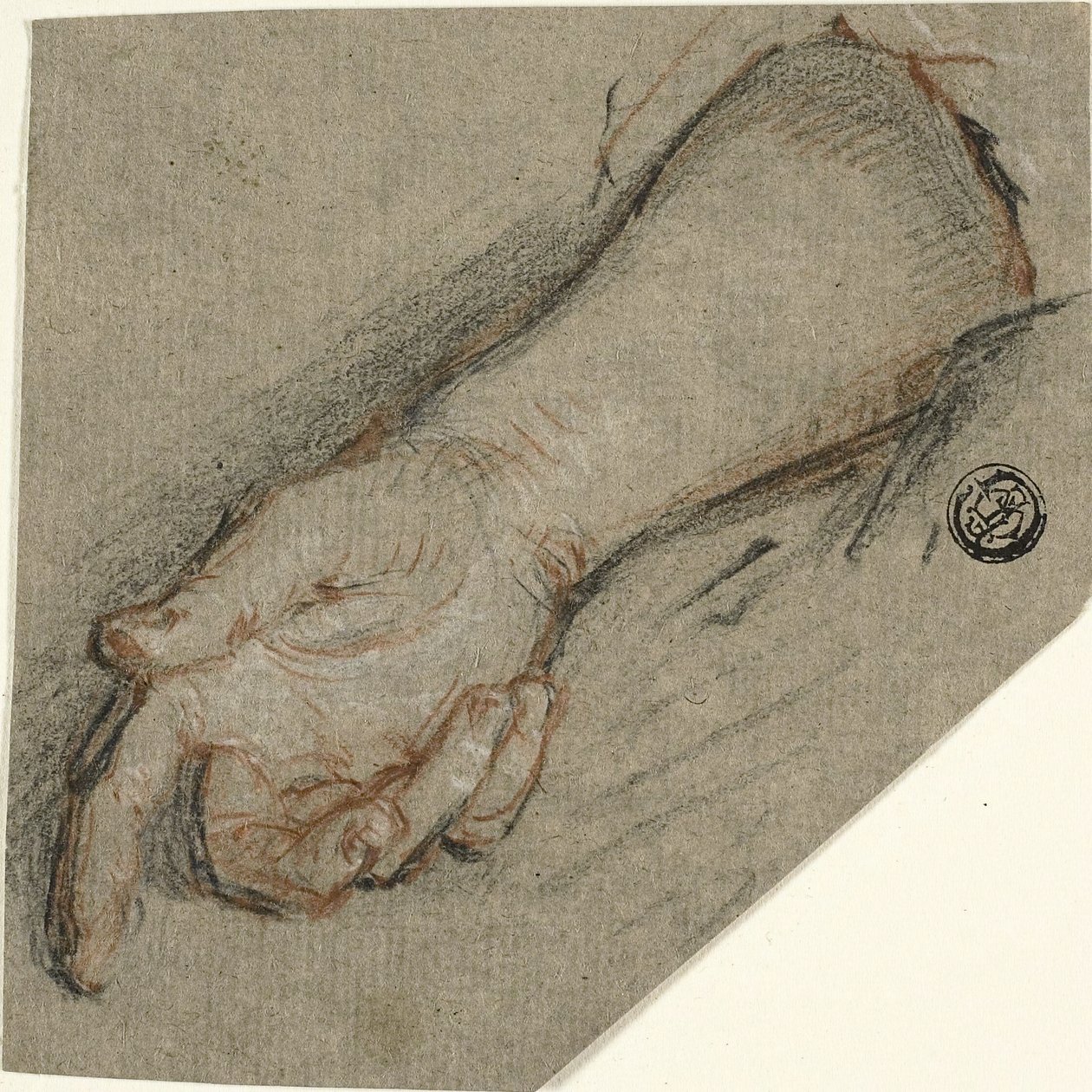 Handrygg och underarm av Antoine Coypel