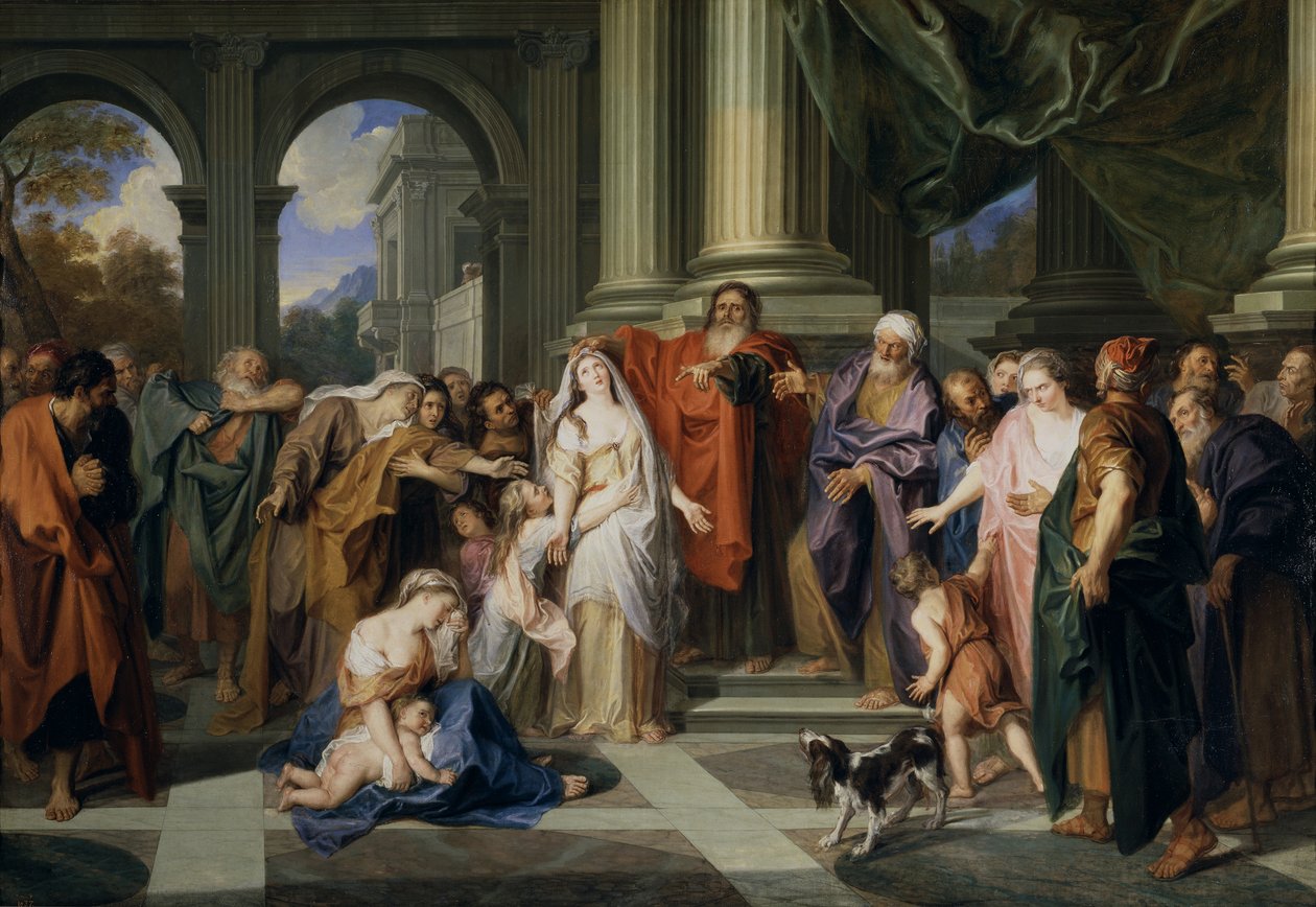 Susannah anklagad för äktenskapsbrott, 1695-1696 av Antoine Coypel