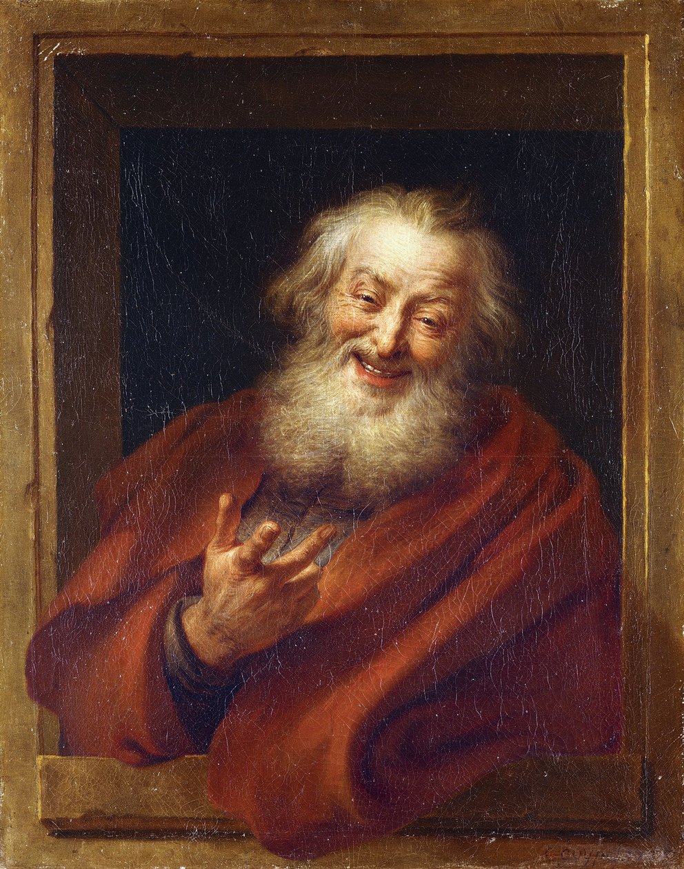 Den glade Demokriten, 1700-talet av Antoine Coypel