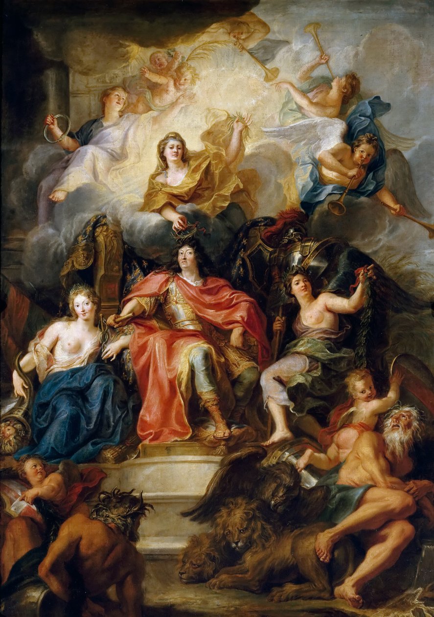 Ludvig XIV:s förhärligande av Antoine Coypel