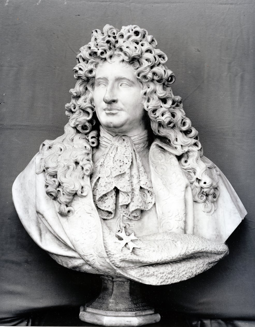 Byst av Jules Hardouin Mansart (1646-1708) 1698 (marmor) av Antoine Coysevox