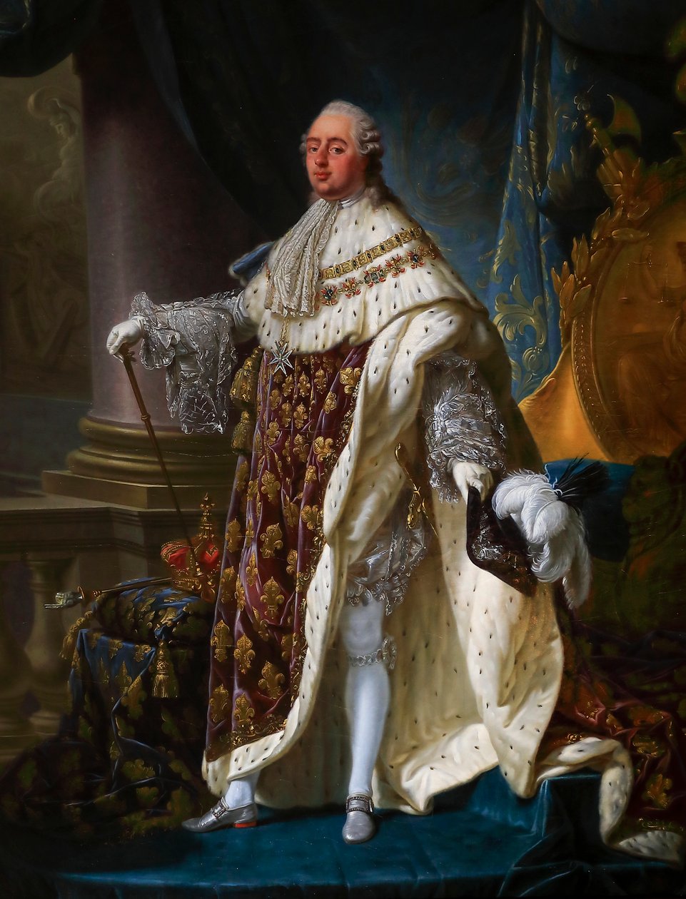 Ludvig XVI, i kröningsdräkt av Antoine François Callet