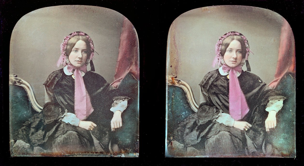 Porträtt av en kvinna (daguerreotypi) av Antoine Francois Jean Claudet