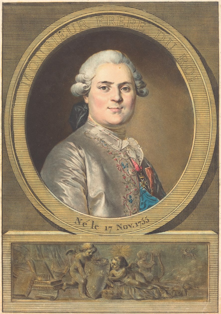 Monsieur Frère du Roi (Kungens bror) av Antoine François Sergent after Joseph Siffred Duplessis