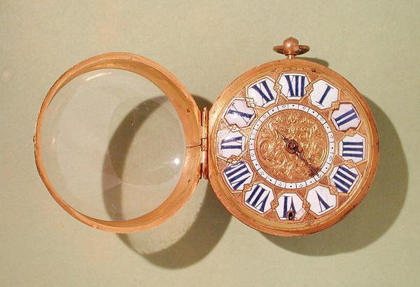 Klocka, ca 1685 (förgylld mässing och emalj) av Antoine Gaudron