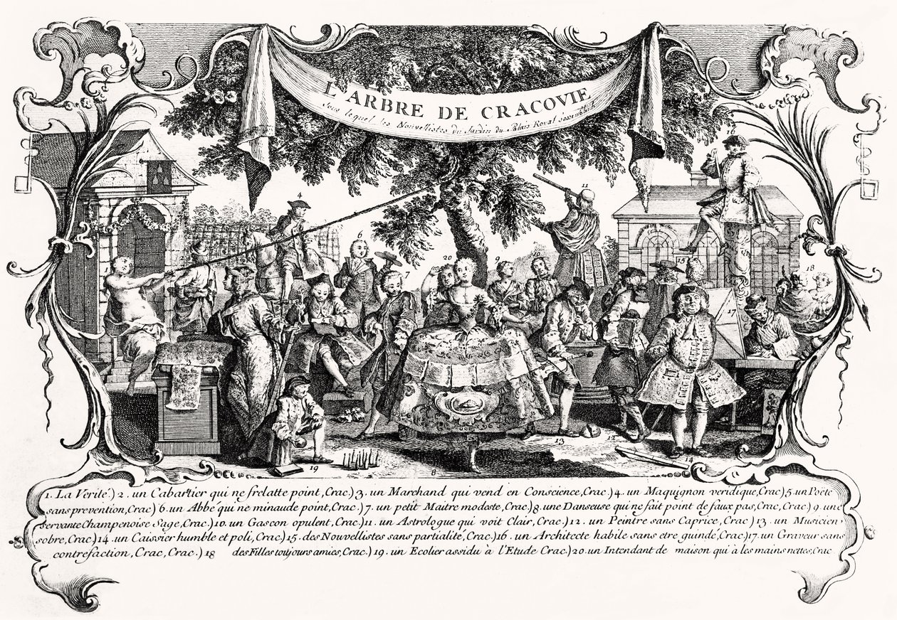 Krakowträdet, 1742 av Antoine Humblot