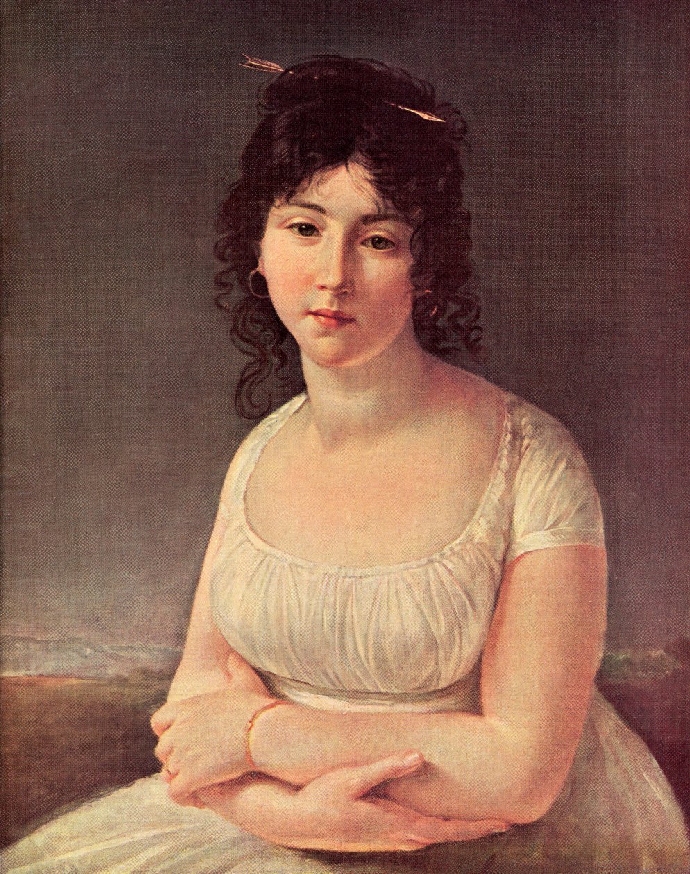Madame Poussielgue 23 år gammal 1797 (tryck) av Antoine Jean (after) Gros