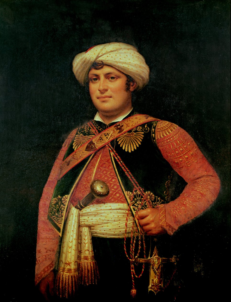 Roustan (1780-1845) (olja på duk) av Antoine Jean (attr. to) Gros