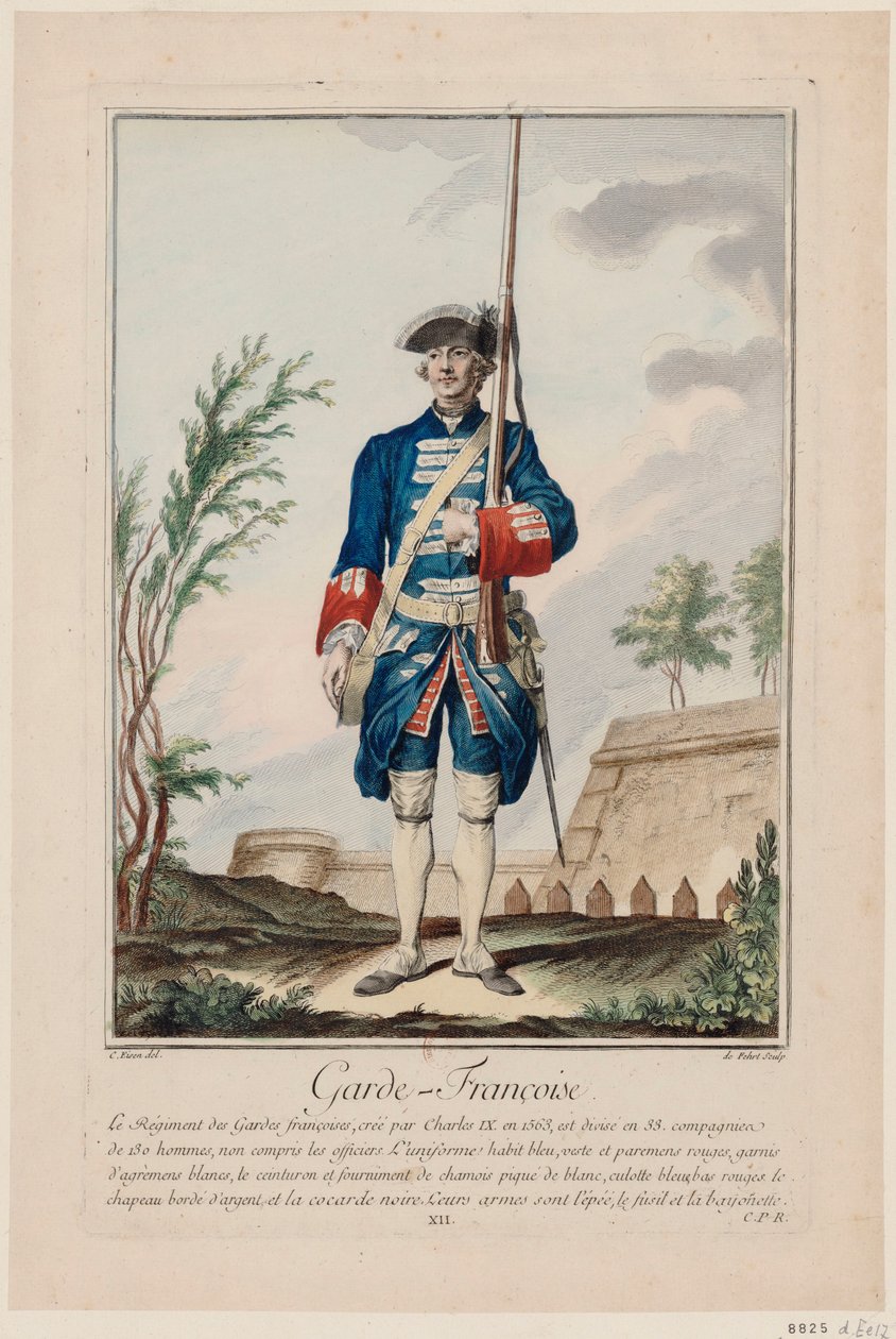 Franska gardet De franska gardet, 1756. av Antoine Jean De Fehrt