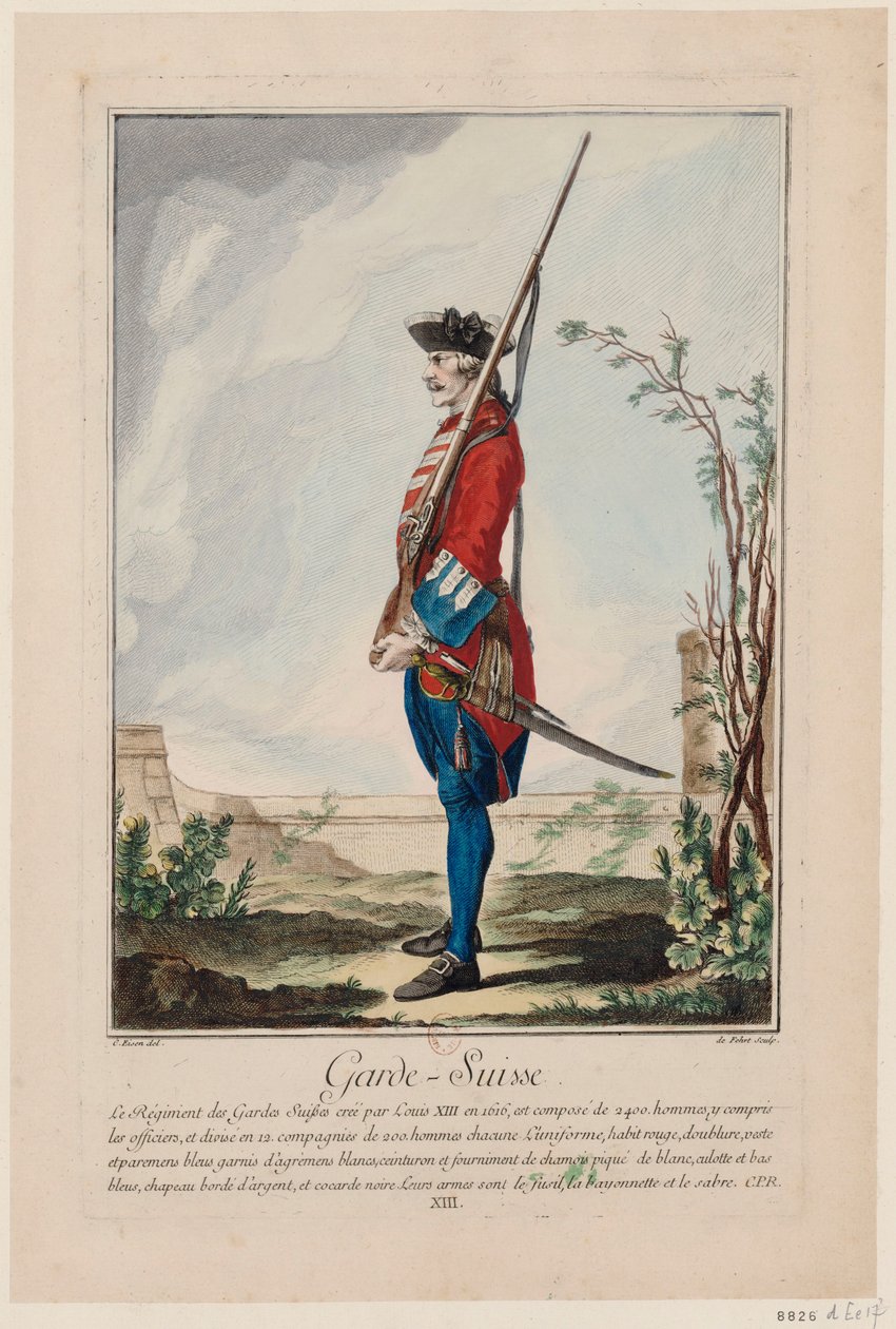 Swiss Guards Swiss Guards, 1756. av Antoine Jean De Fehrt