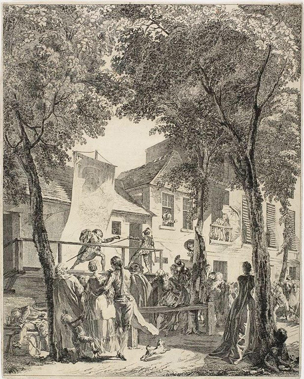 Paraden på boulevarden av Antoine Jean Duclos