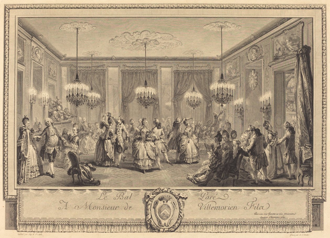 Det verkar för dem av Antoine Jean Duclos after Augustin de Saint Aubin