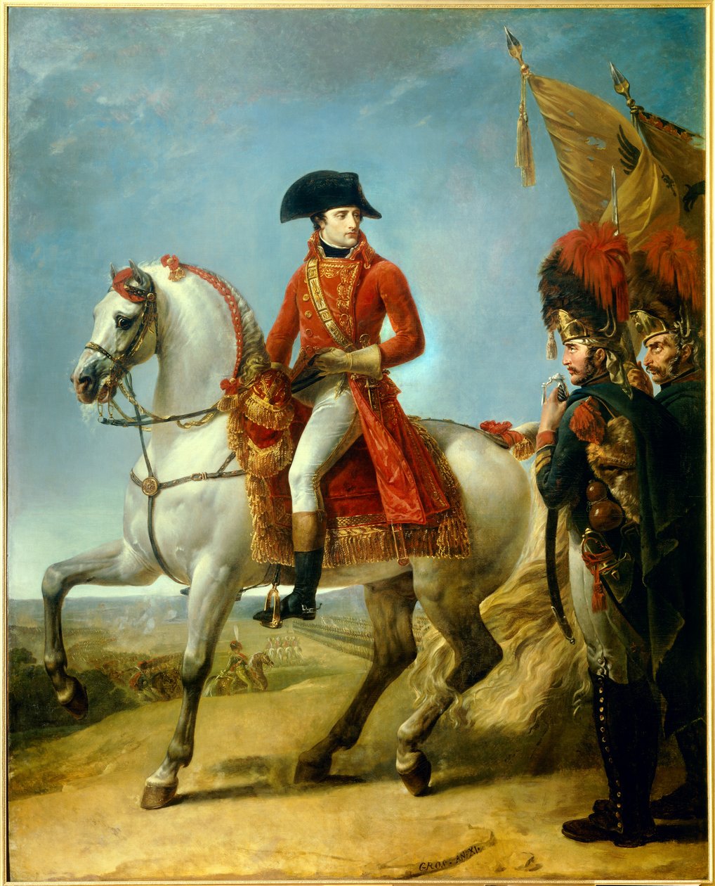 Ridsporträtt av Napoleon Bonaparte (1769-1821) av Antoine Jean Gros
