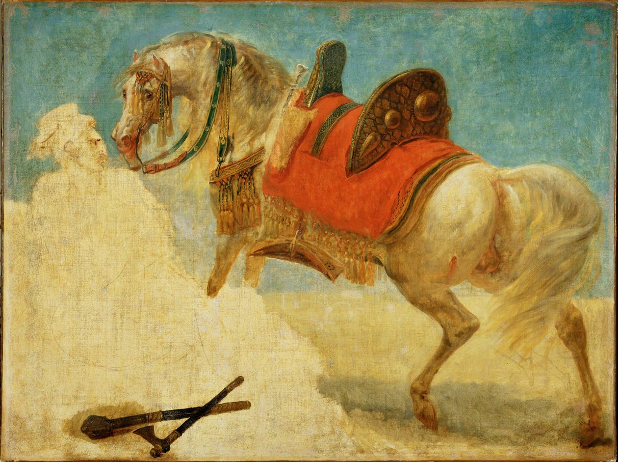 Studie av arabhästens sele ... av Antoine Jean Gros