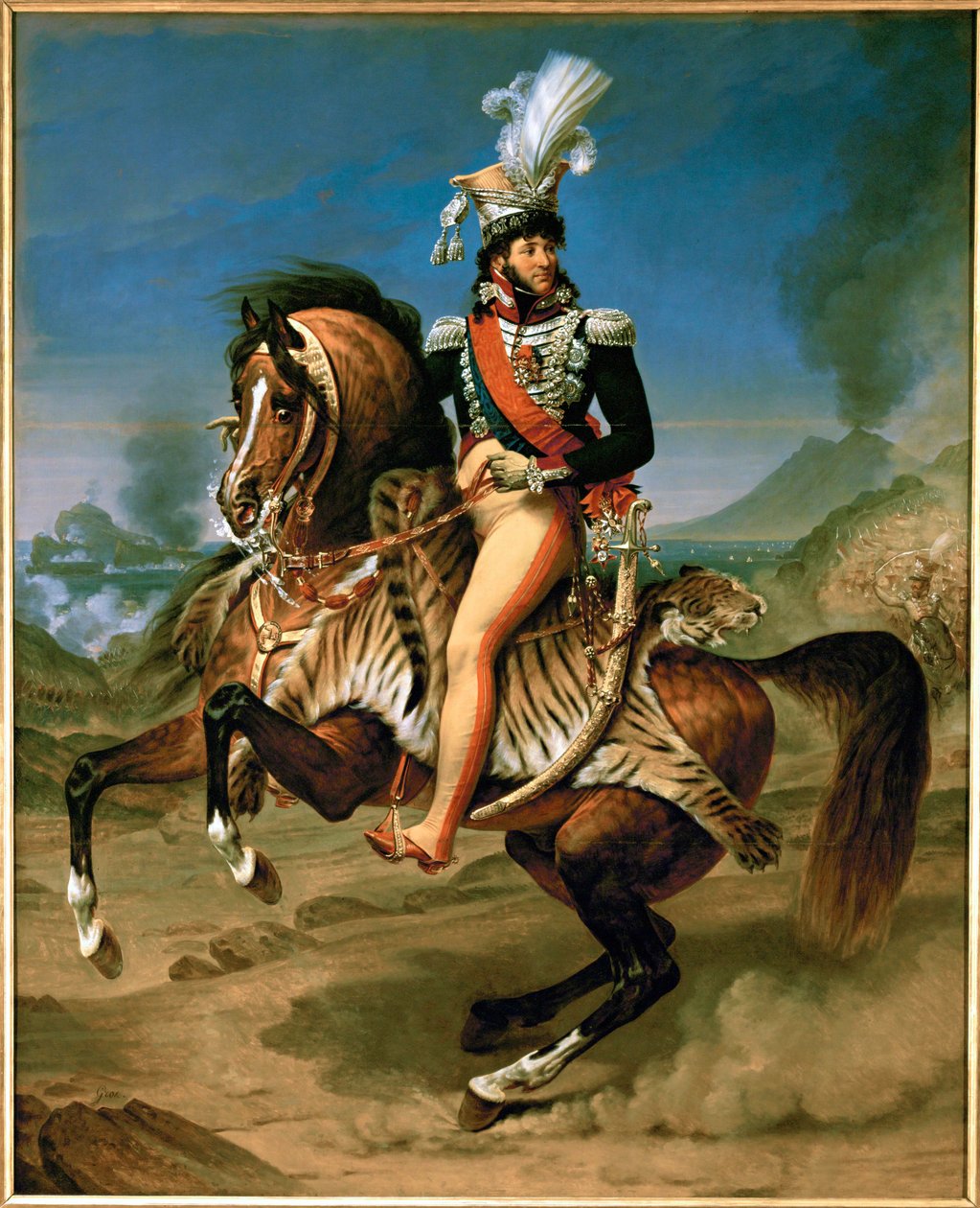 Joachim Murat, kung av Neapel, Marechal de France, till häst ... av Antoine Jean Gros