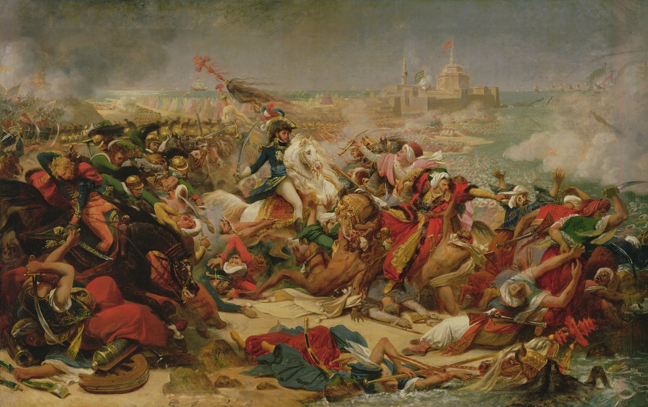 Murat besegrade den turkiska armén vid Aboukir den 25 juli 1799, ca 1805 (olja på duk monterad ombord) av Antoine Jean Gros