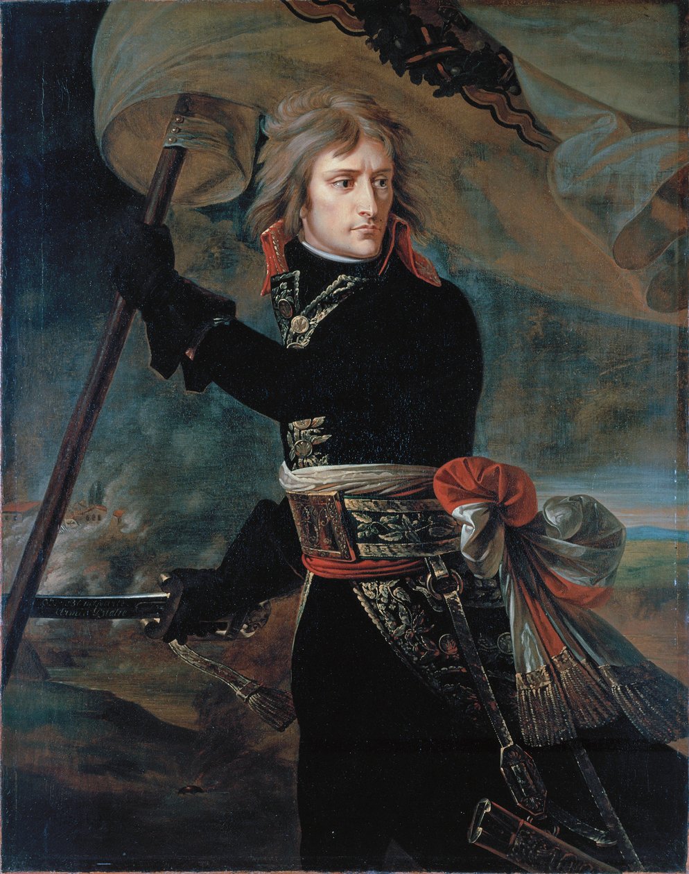 Napoleon Bonaparte på bron vid Arcole av Antoine Jean Gros
