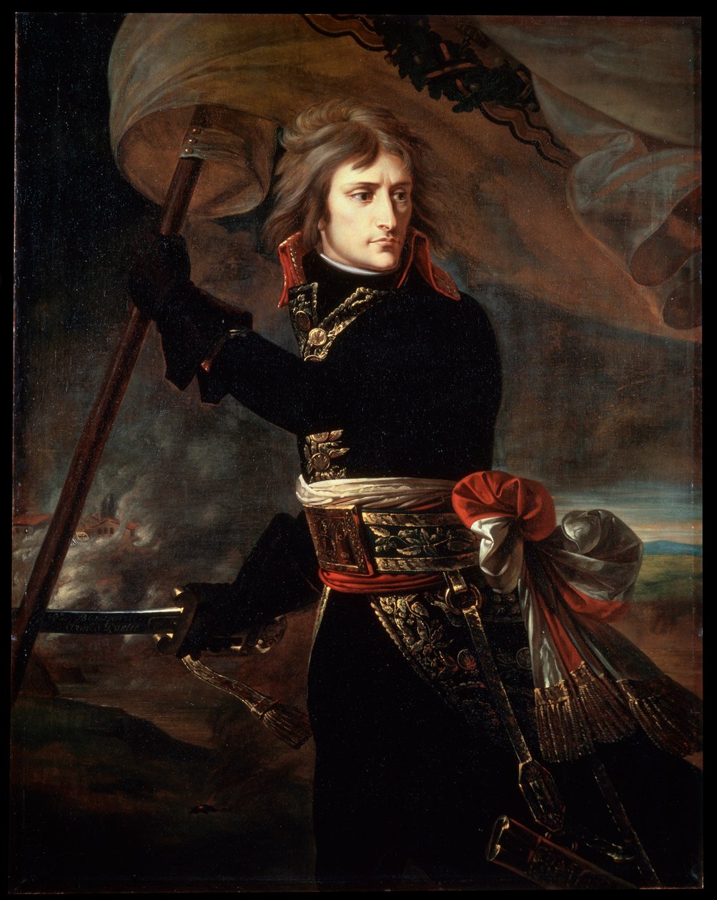 Napoleon Bonaparte på bron vid Arcole, 1797. av Antoine Jean Gros