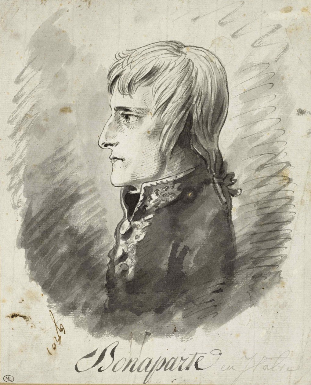 Napoleon Bonaparte, chef för Italiens armé, ca 1797. av Antoine Jean Gros