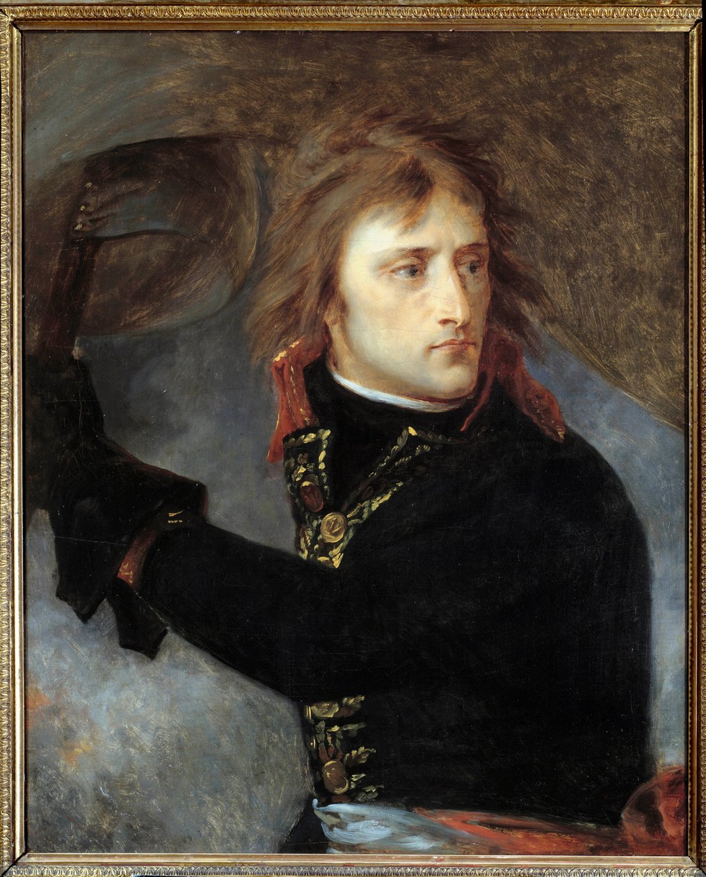 Porträtt av Bonaparte (1769 - 1821) vid bron av Arcole 16 november av Antoine Jean Gros