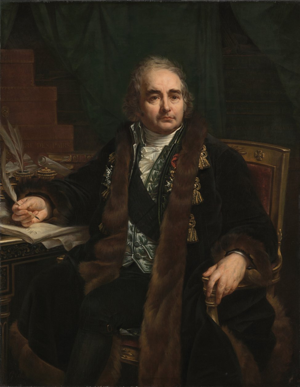 Porträtt av greve Jean-Antoine Chaptal, 1824 av Antoine Jean Gros