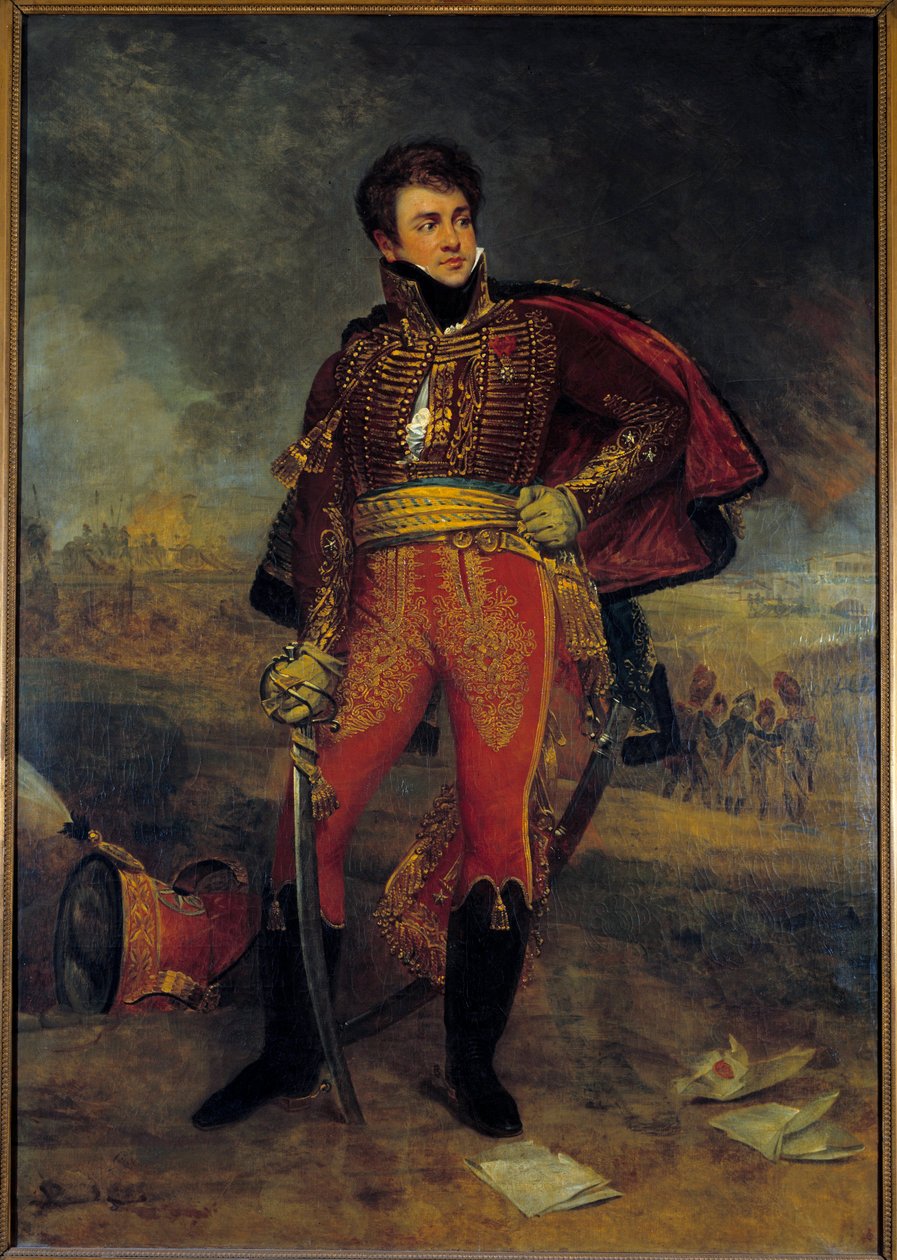 Porträtt av general greve Francois Fournier Sarloveze (1773-1827) Målning av Antoine Jean Gros (1771-1835) av Antoine Jean Gros
