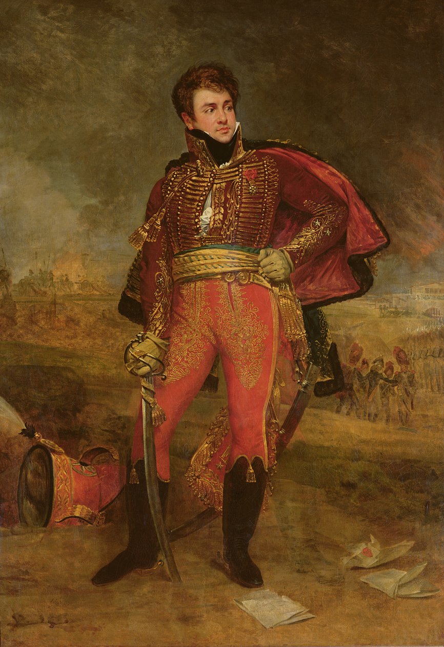 Porträtt av general Francois Fournier-Sarvoleze (1773-1827) 1812 av Antoine Jean Gros