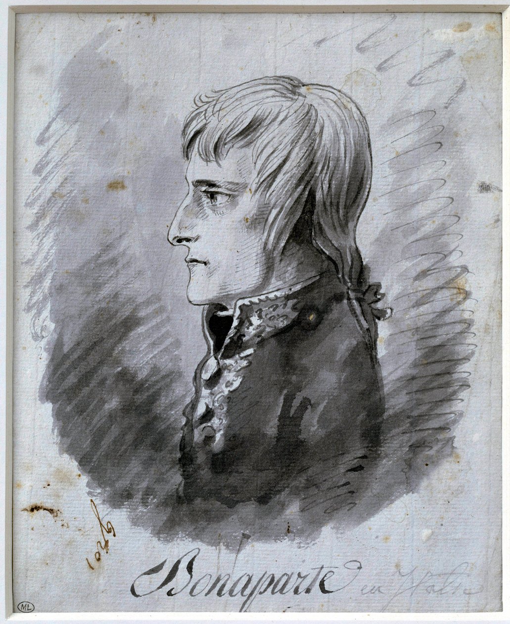 Porträtt av Napoleon Bonaparte (1769-1821), chef för Italiens armé Teckning i penna och bläck av Antoine-Jean Gros (1771-1835) 1800-talet. Sön 0,21 x 0,16 m Paris, Louvren av Antoine Jean Gros