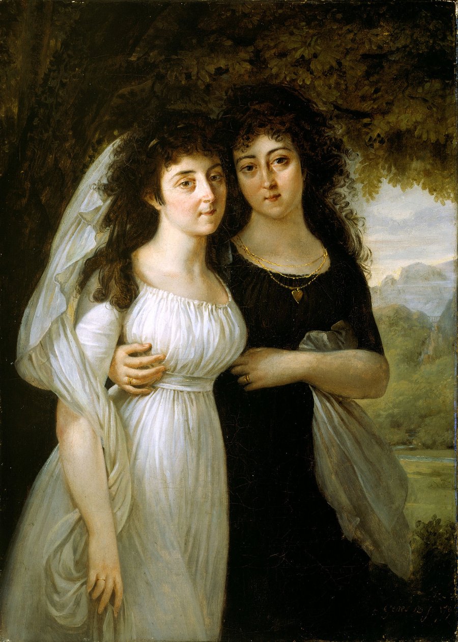 Porträtt av systrarna Maistre av Antoine Jean Gros