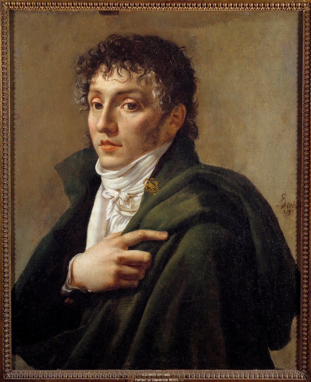 Porträtt av kompositören Etienne Mehul (1763-1817) Målning av Antoine Jean Gros (1771-1835) 1799 Sön. 0,65x0,53 m Paris, Musee Carnavalet av Antoine Jean Gros
