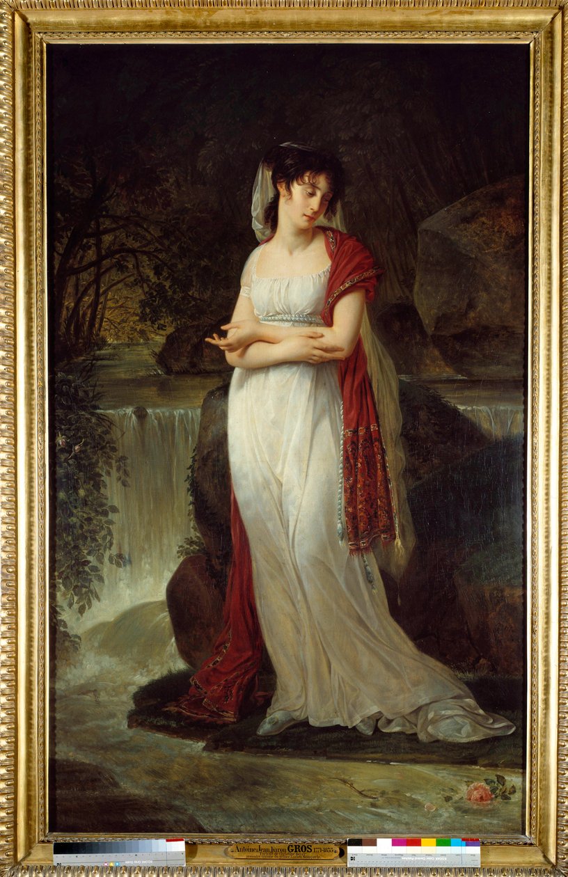Postumt porträtt av Christine Boyer (1776-1800) Första kvinnan av Lucien Bonaparte Målning av Antoine Jean Gros (1771-1835) 1800-talets sön. 2,14x1,34 m. av Antoine Jean Gros