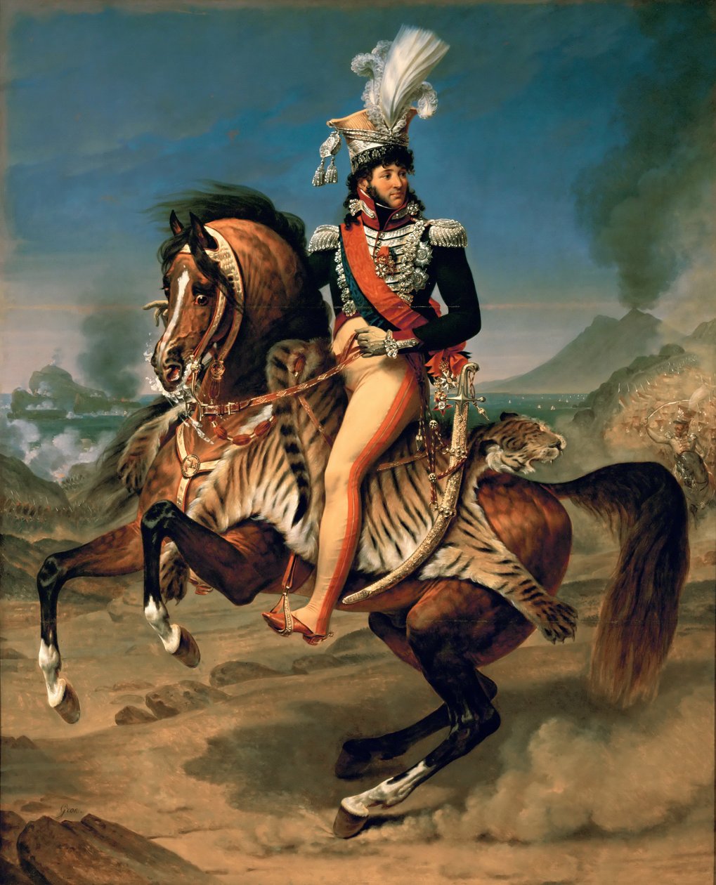 Ridsporträtt av Joachim Murat 1767-1815 av Antoine Jean Gros Baron