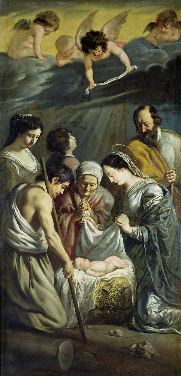 Herdarnas tillbedjan, c.1630-32 av Antoine Le Nain